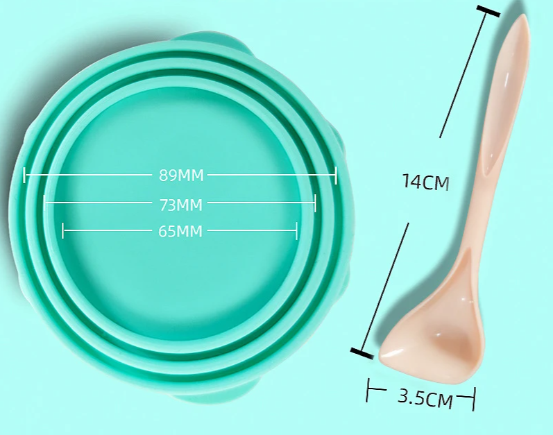SEALIFY 2-in-1 Silikon-Dosendeckel & Fütterungslöffel
