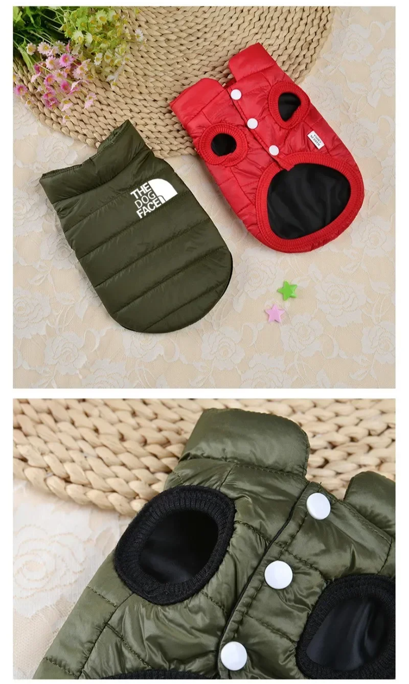 PawLuxe Doppelseitiger warmer Hundemantel