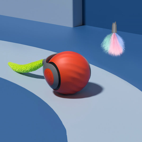 Interaktiver Katzenball mit Neptail – USB-wiederaufladbares Silikonspielzeug