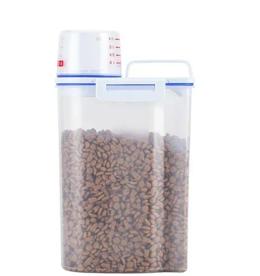 FreshLock 1.5kg/2kg Messbecher & Futterbehälter für Hunde und Katzen