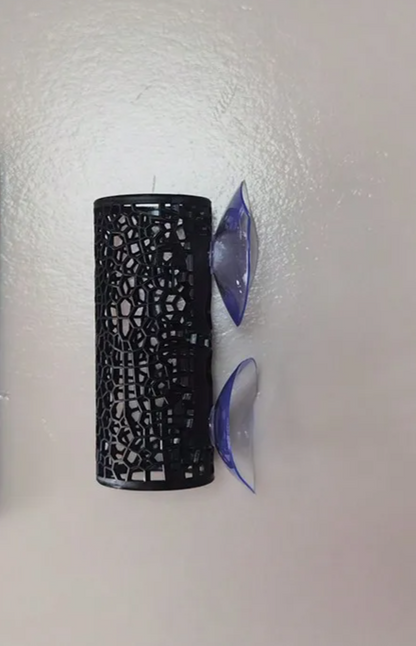 AquaHaven Schwarze Aquarium-Versteckröhre mit Saugnapf