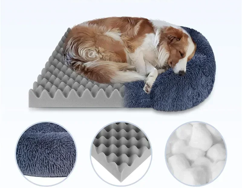 SNOOZY NEST – Luxuriöses Winter-Hundebett | Groß, waschbar & superweich